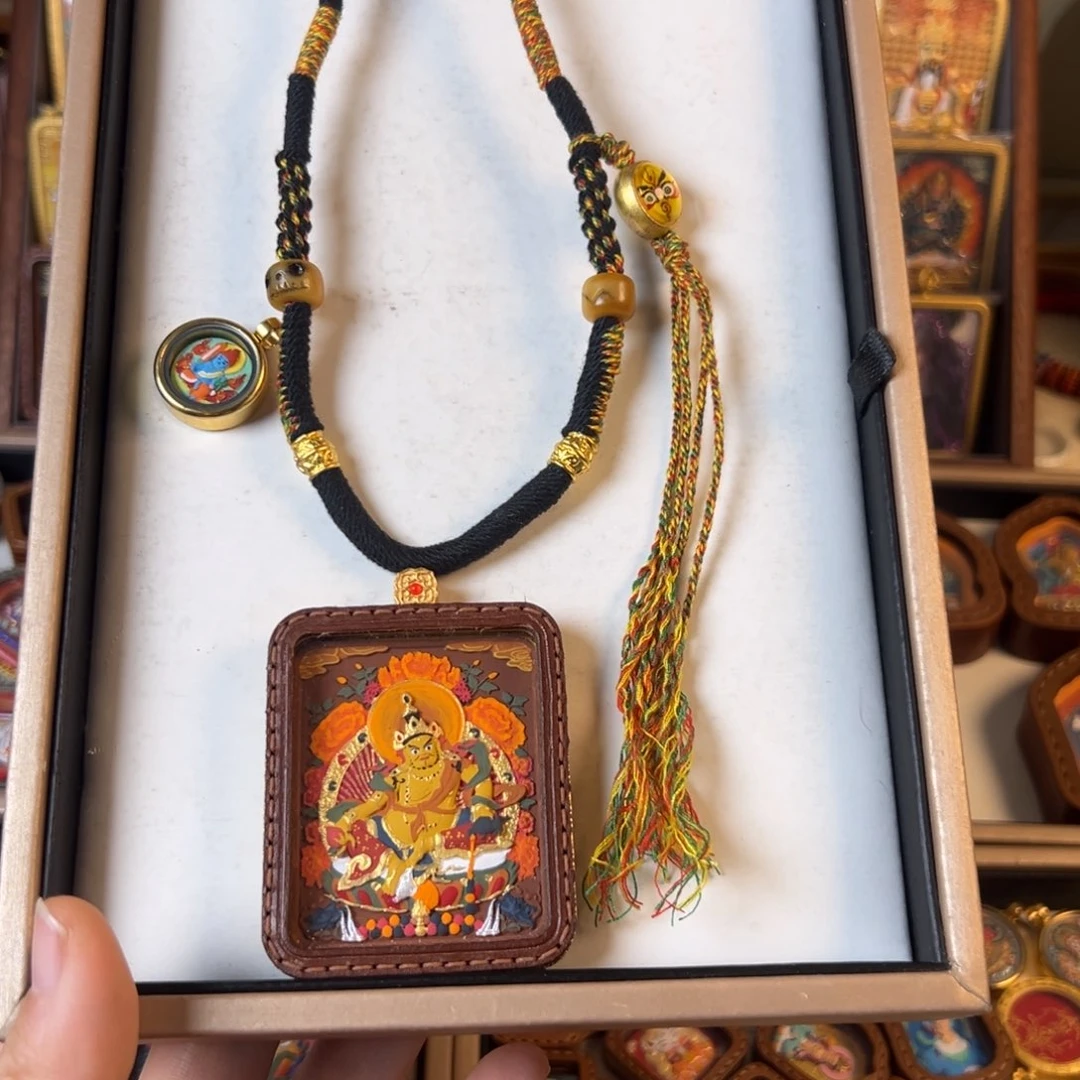 吊坠小*妹装裱画立体擦擦黄财神➕不动