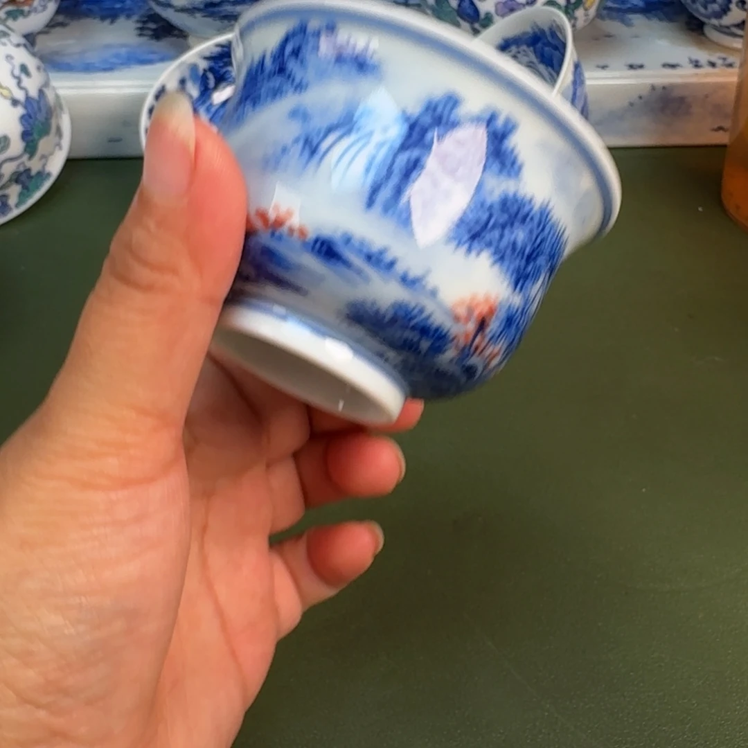 景德镇纯手绘茶具圆圆226