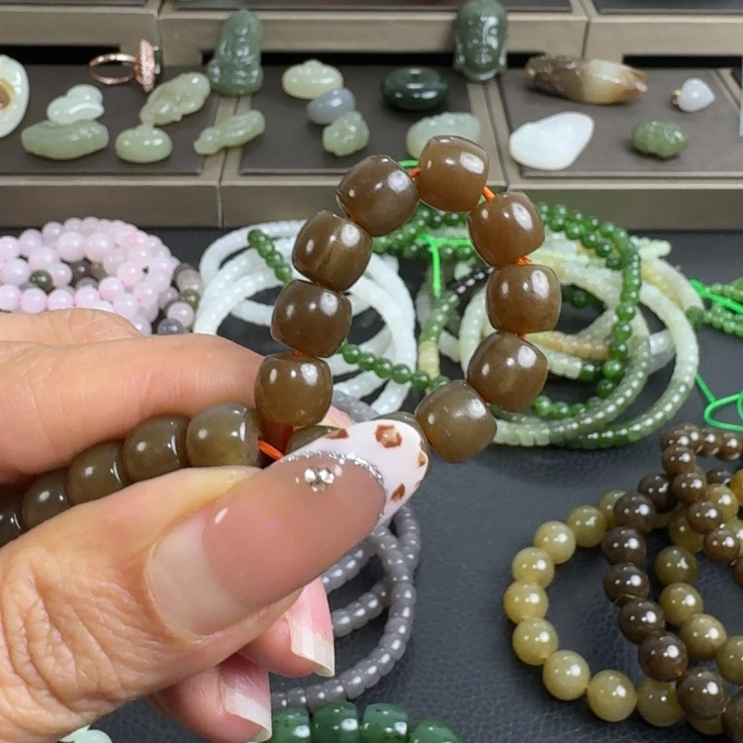 未镶嵌手串和田玉原**你