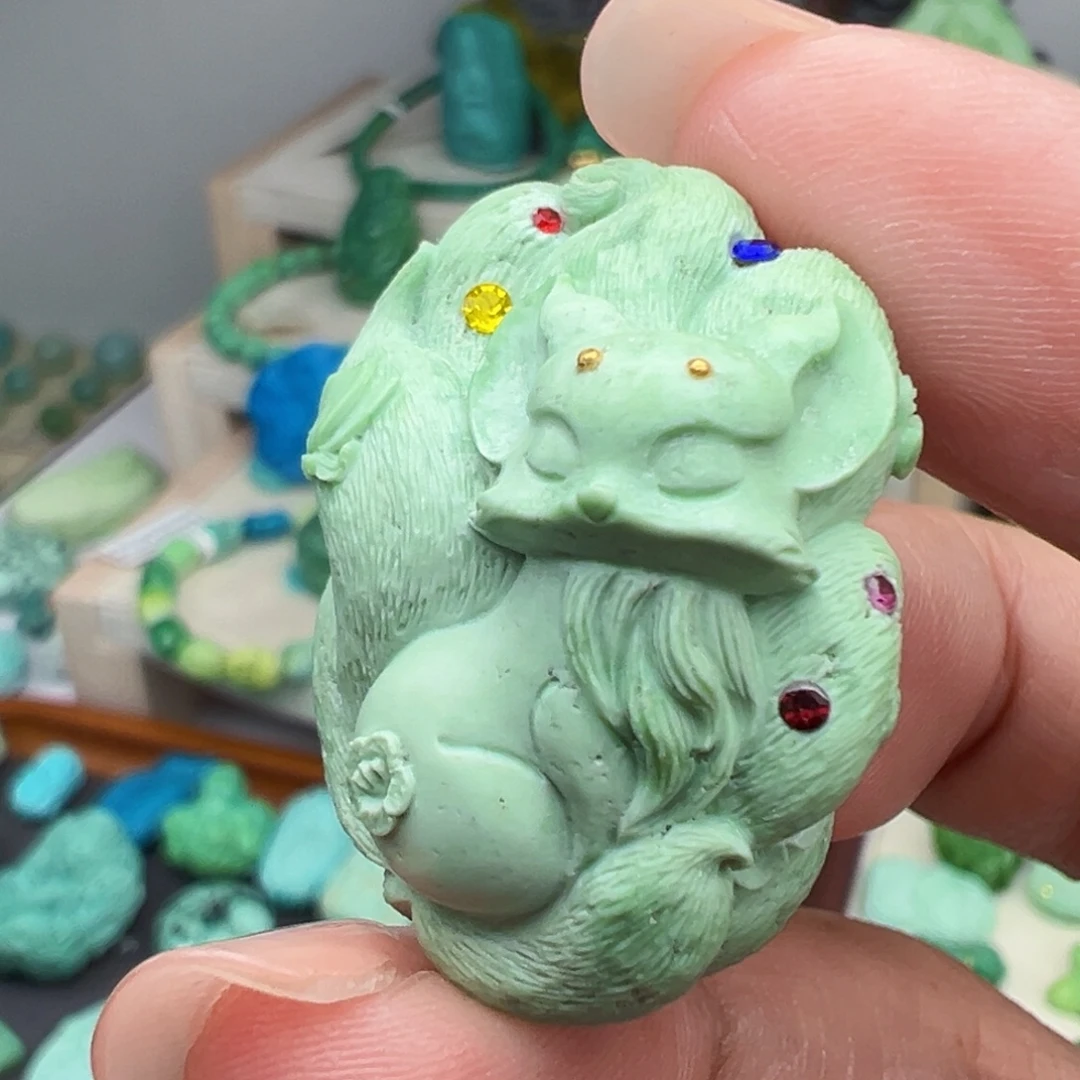 绿松石未镶嵌主播万珍