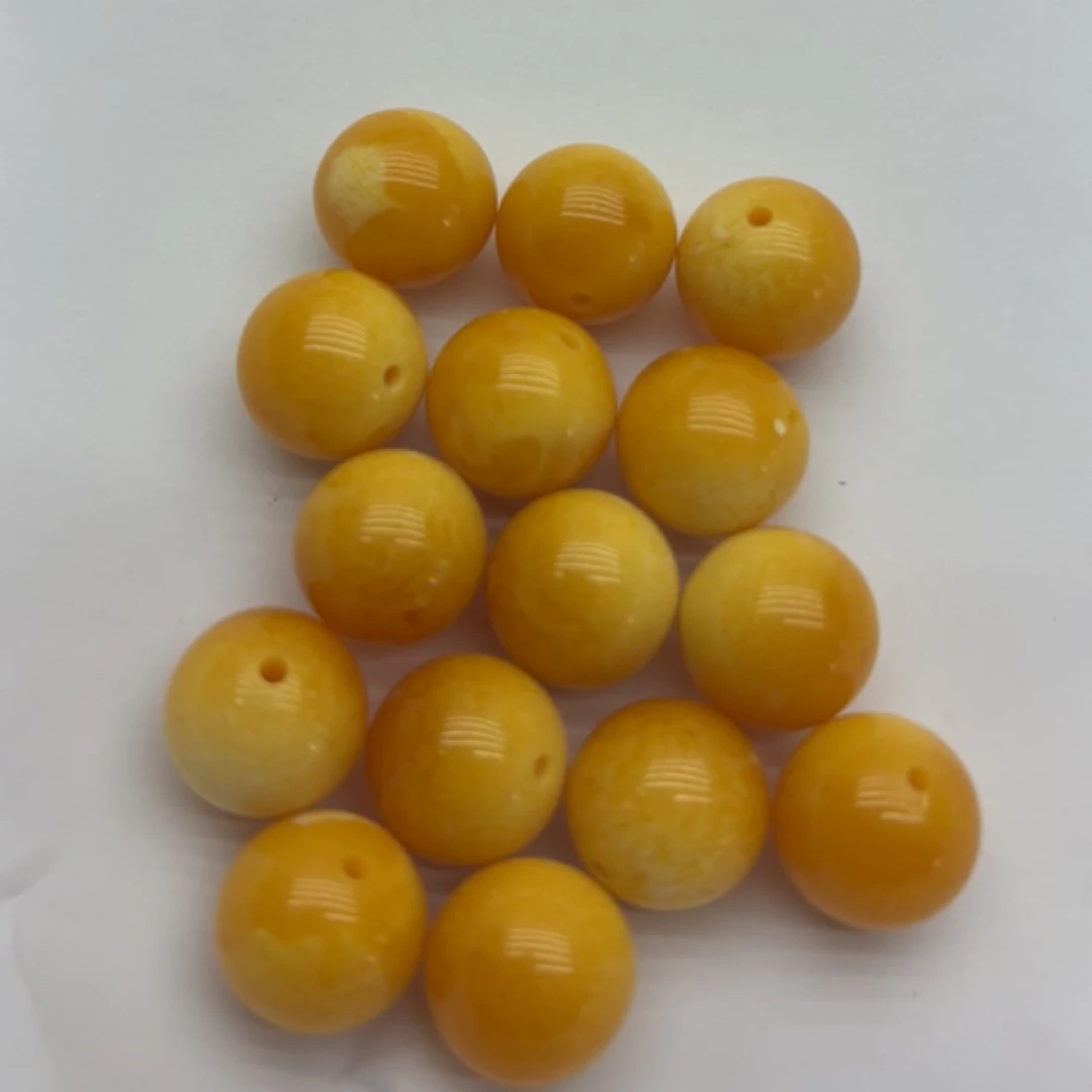 S71琥珀蜜蜡14mm单珠