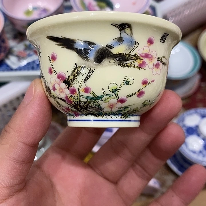 陶摆件景德镇陶瓷主人杯23344