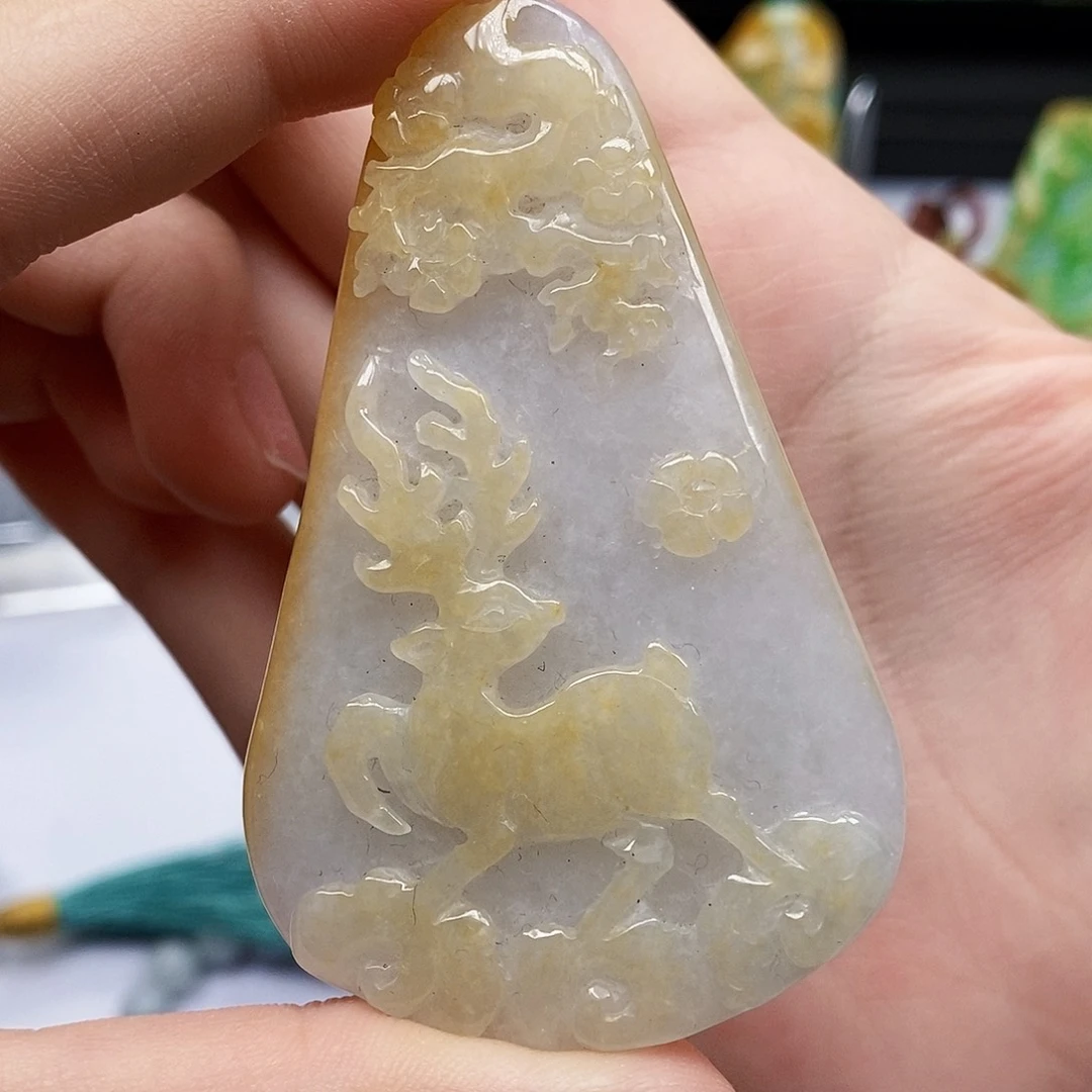 颈饰未镶嵌翡翠翡翠A货