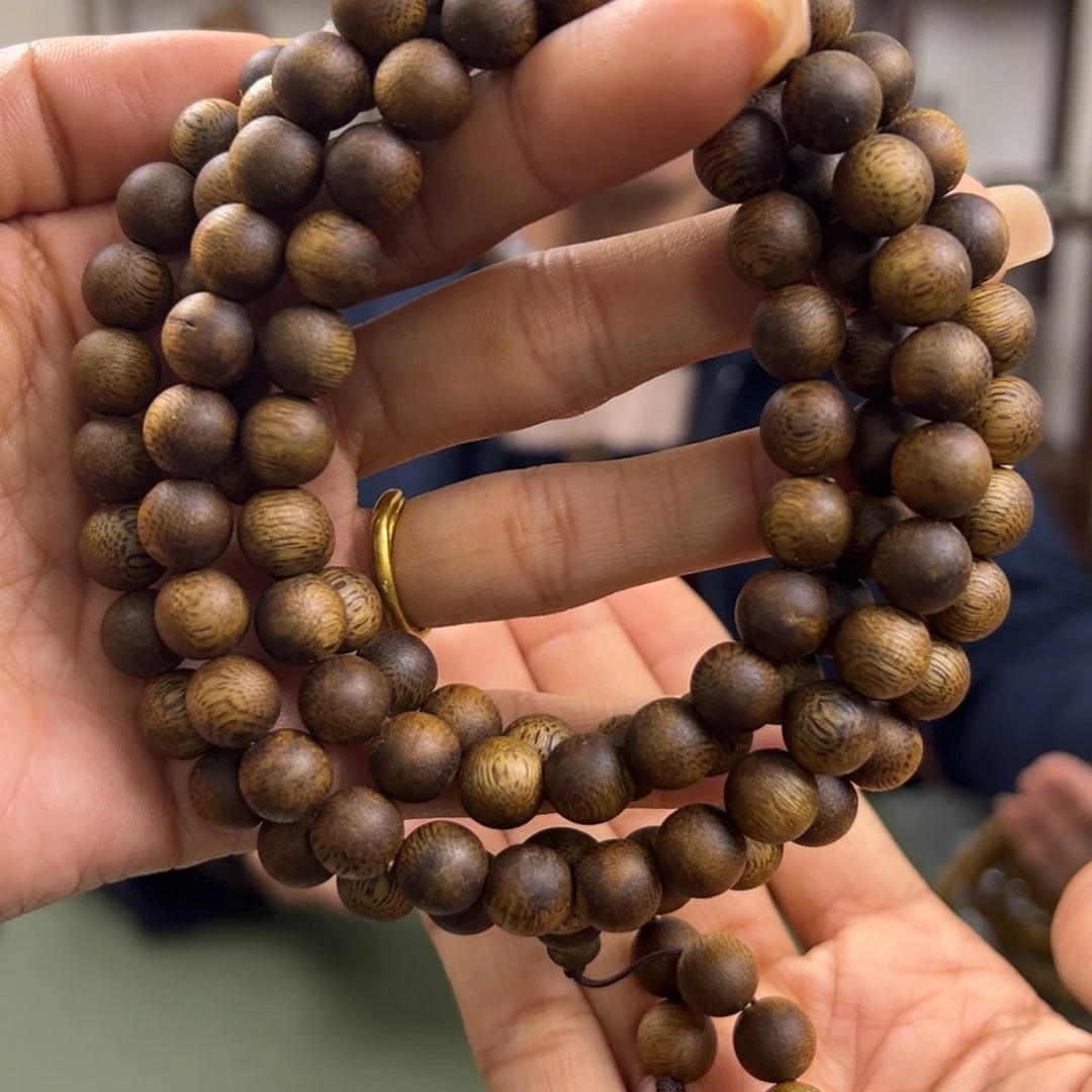 沉香手串海南老白棋卡9/33g多圈多样性发一