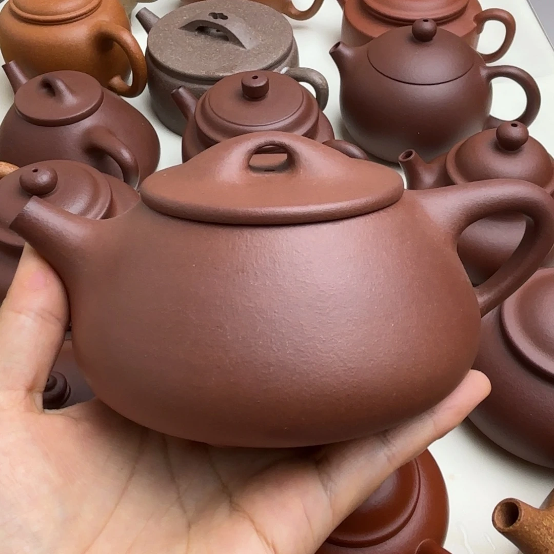 弦***蔚茶壶紫砂紫泥德钟310cc微瑕