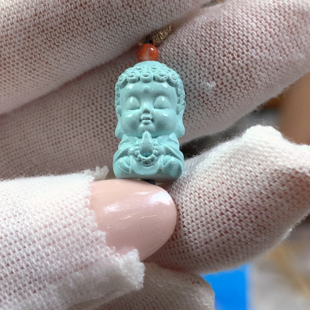 绿松石未镶嵌挂件