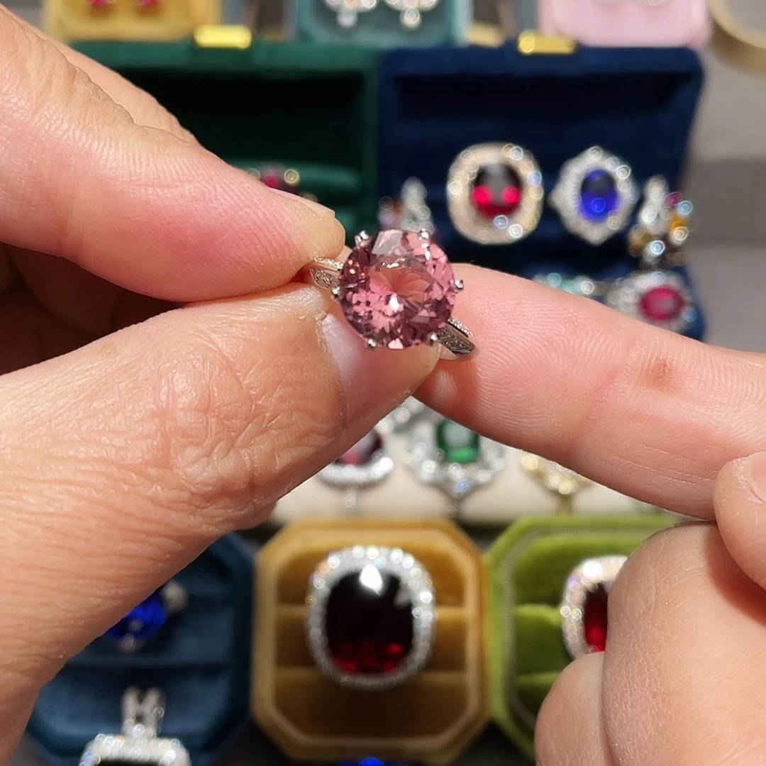 碧玺戒指18K金镶嵌4.2ct