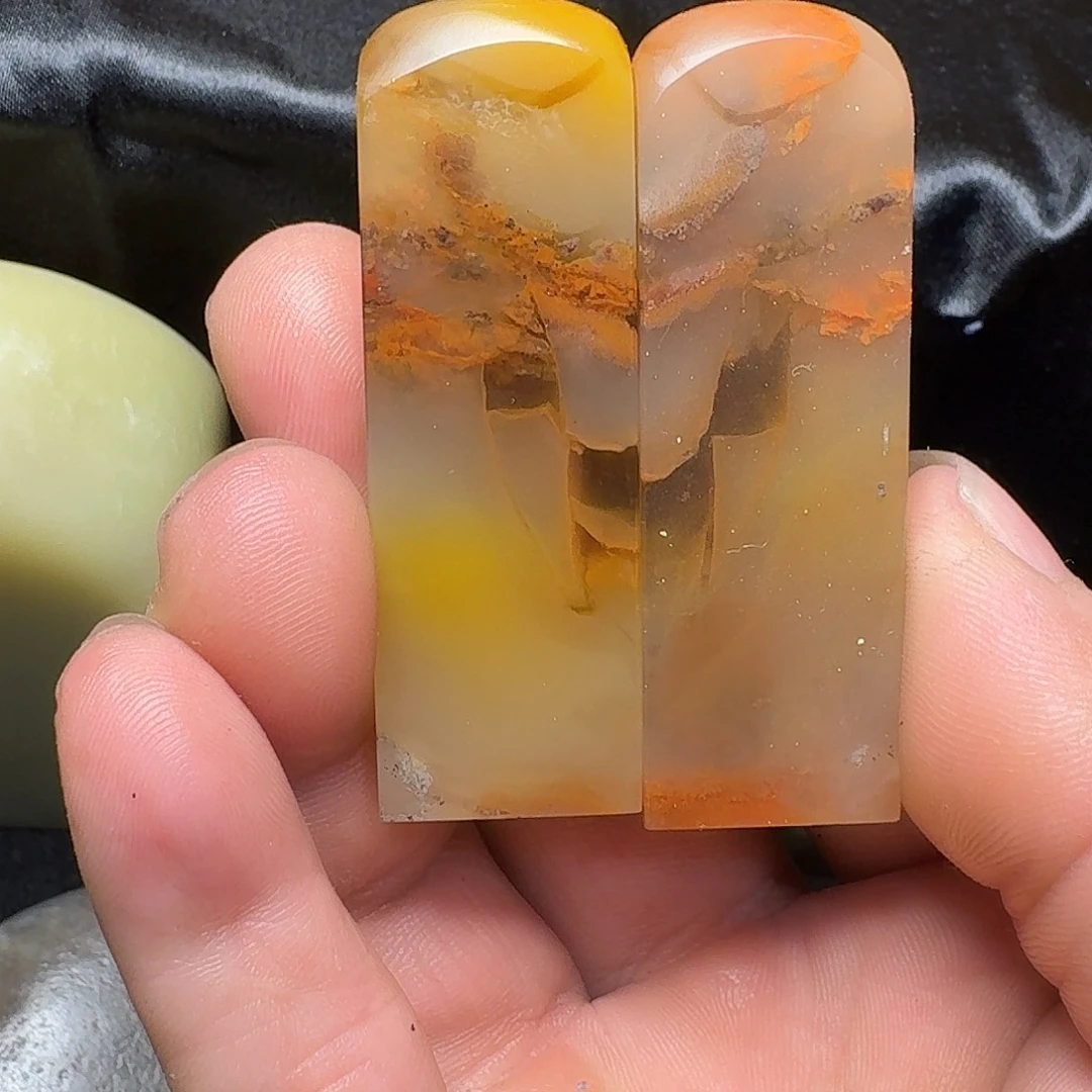 老挝石老挝巧纹对章