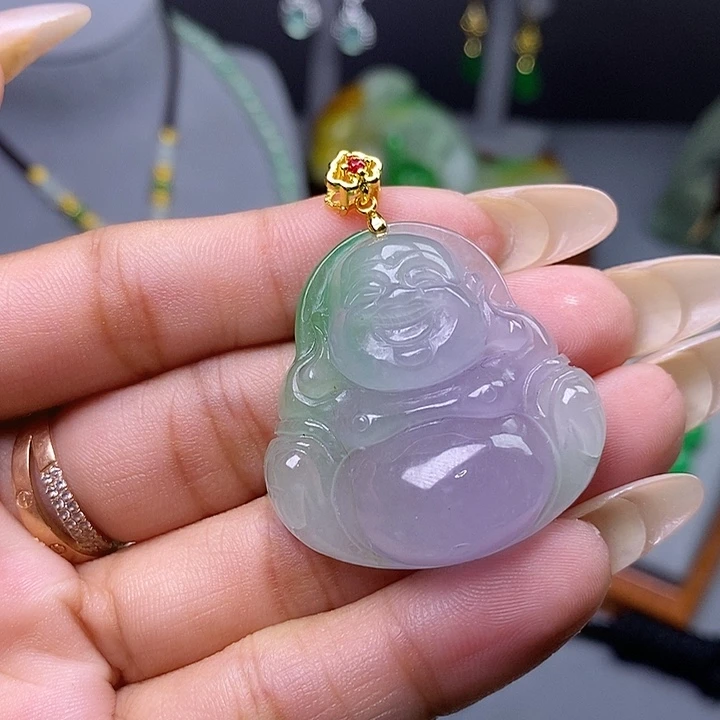翡翠未镶嵌吊坠(赠链)微瑕