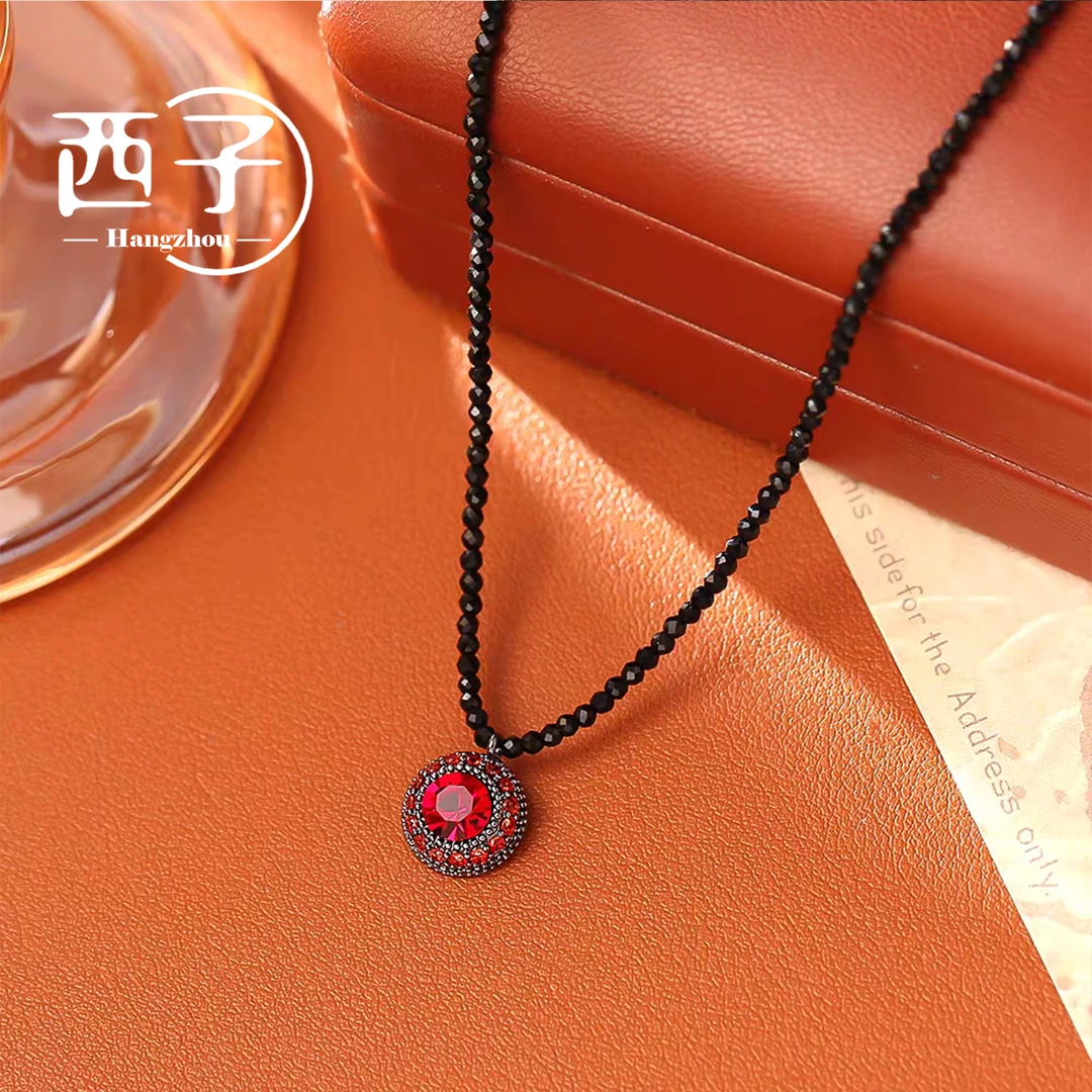 西子饰品高定镀18K金【鸿运欢喜气质项链】30岁50岁饰品上档次首饰