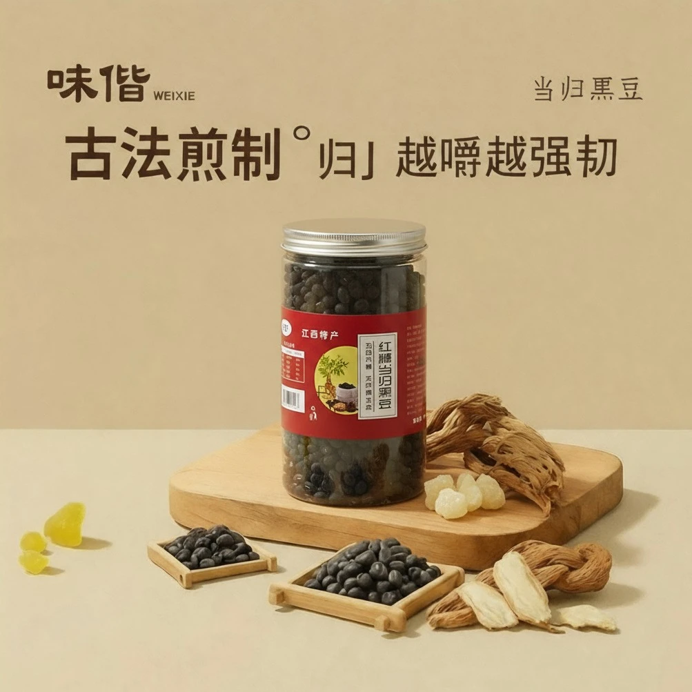 【味偕】红糖当归黑豆即食办公室健身闲时赵露思同款当归黑豆成品