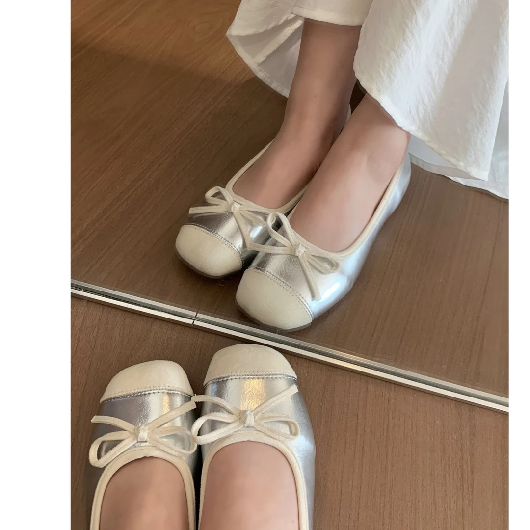 【Niche Young】百搭法式温柔浅口仙女风复古方头单鞋 2525