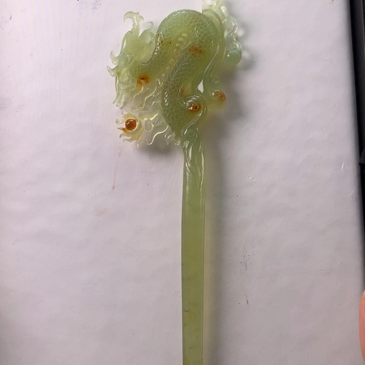 蛇纹石玉发饰未镶嵌《***》