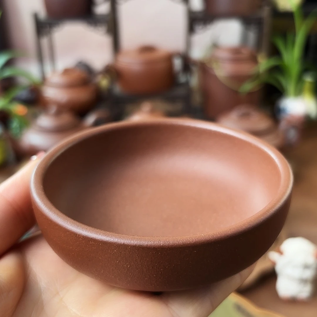 紫砂茶杯普洱杯 底槽清 80cc