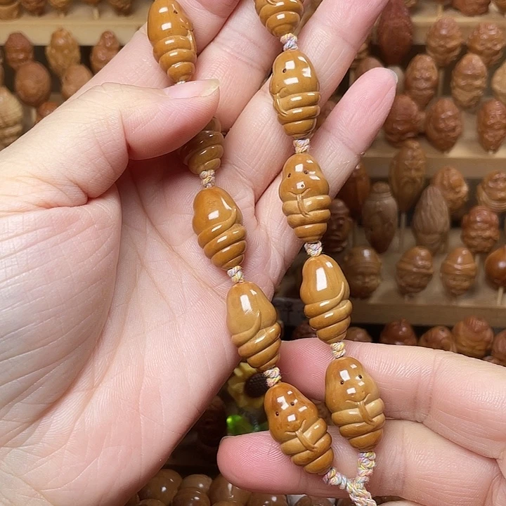 橄榄核手串/手链特价花皮蛇不退不换