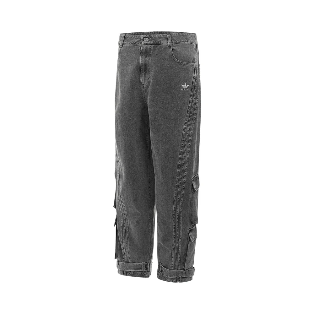 【滔搏联动】Adidas阿迪达斯纯棉休闲多口袋扭扭裤直筒显瘦KD4323