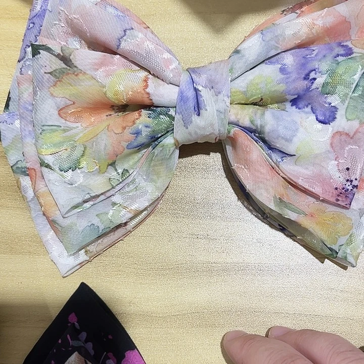 布艺铁合金蝴蝶结发夹