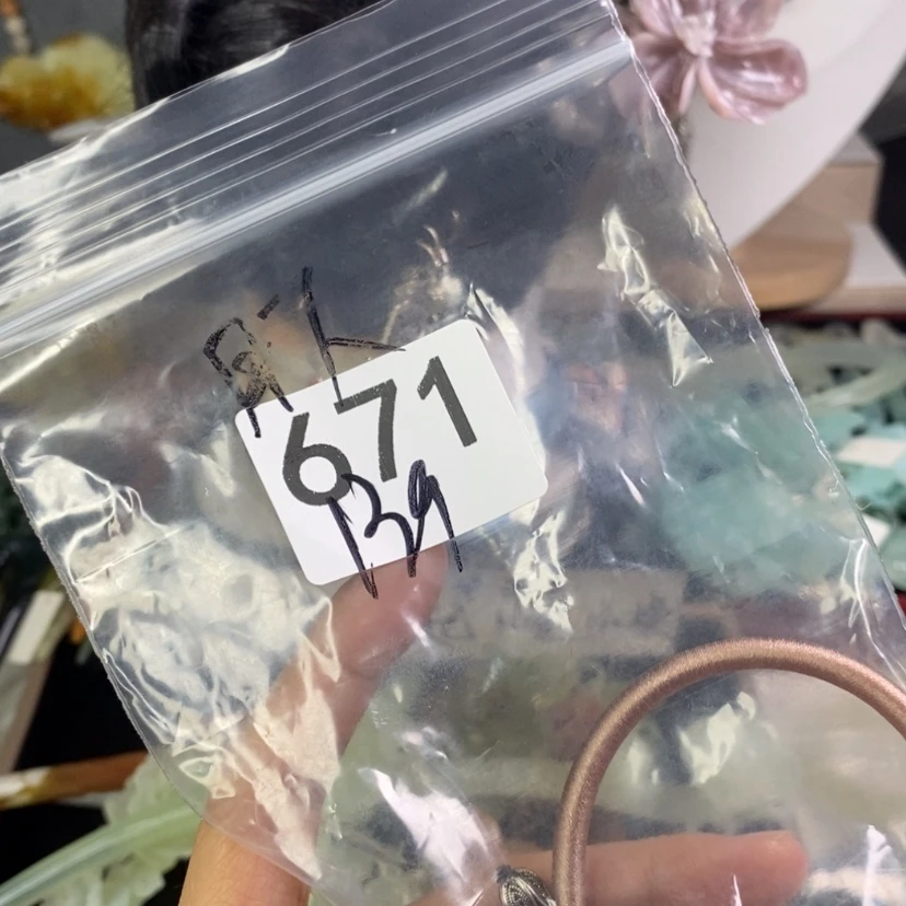 【闪购商品】岫玉发饰未镶嵌月**花