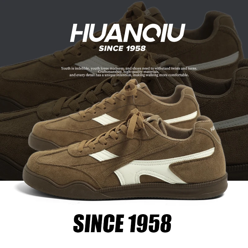 环球复古德训鞋男款2025秋季新款时尚百搭软底增高干净感痞帅男鞋