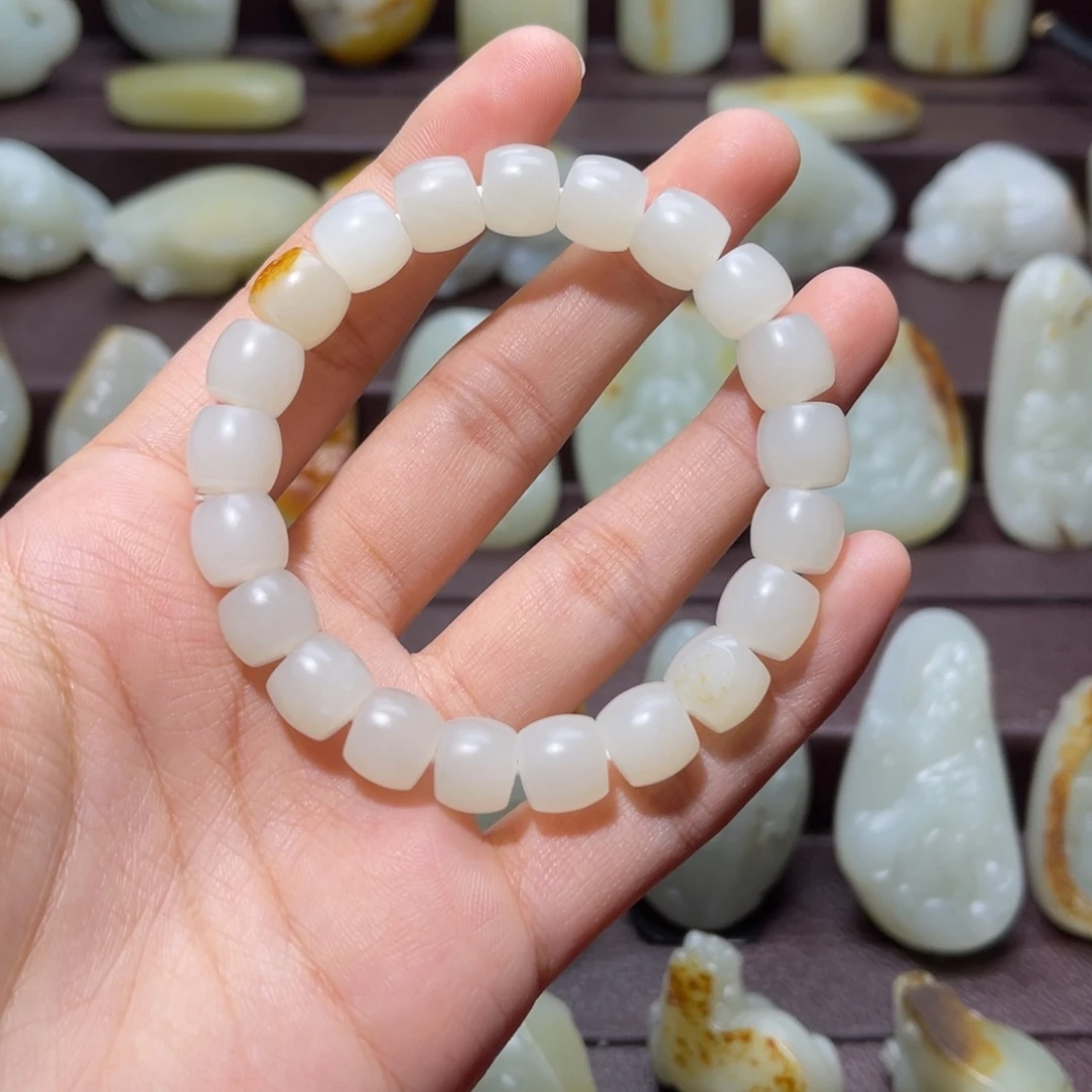 和田玉未镶嵌手链