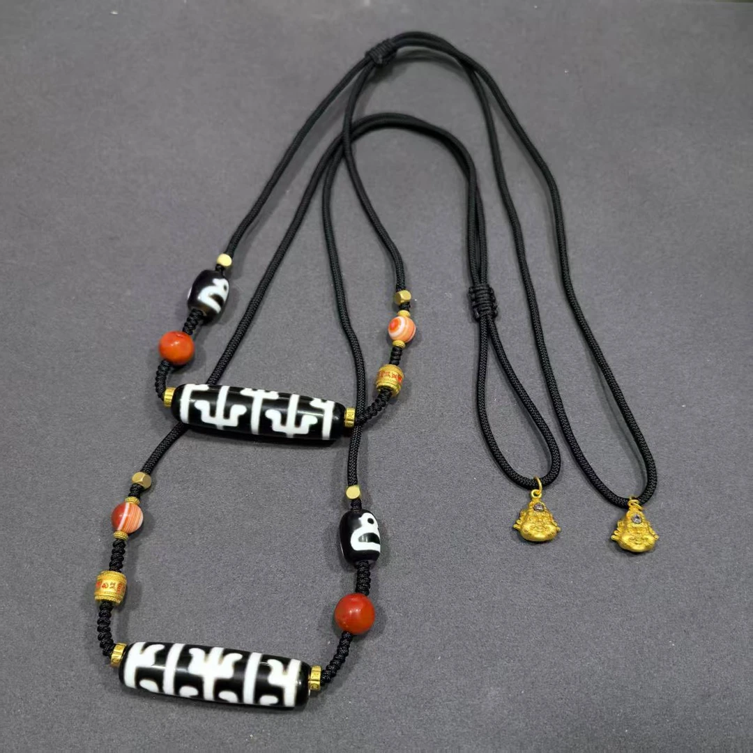 【刘云天专属】 YT82215-玛瑙diy脖挂（无界）-多样性发其一-11*45mm