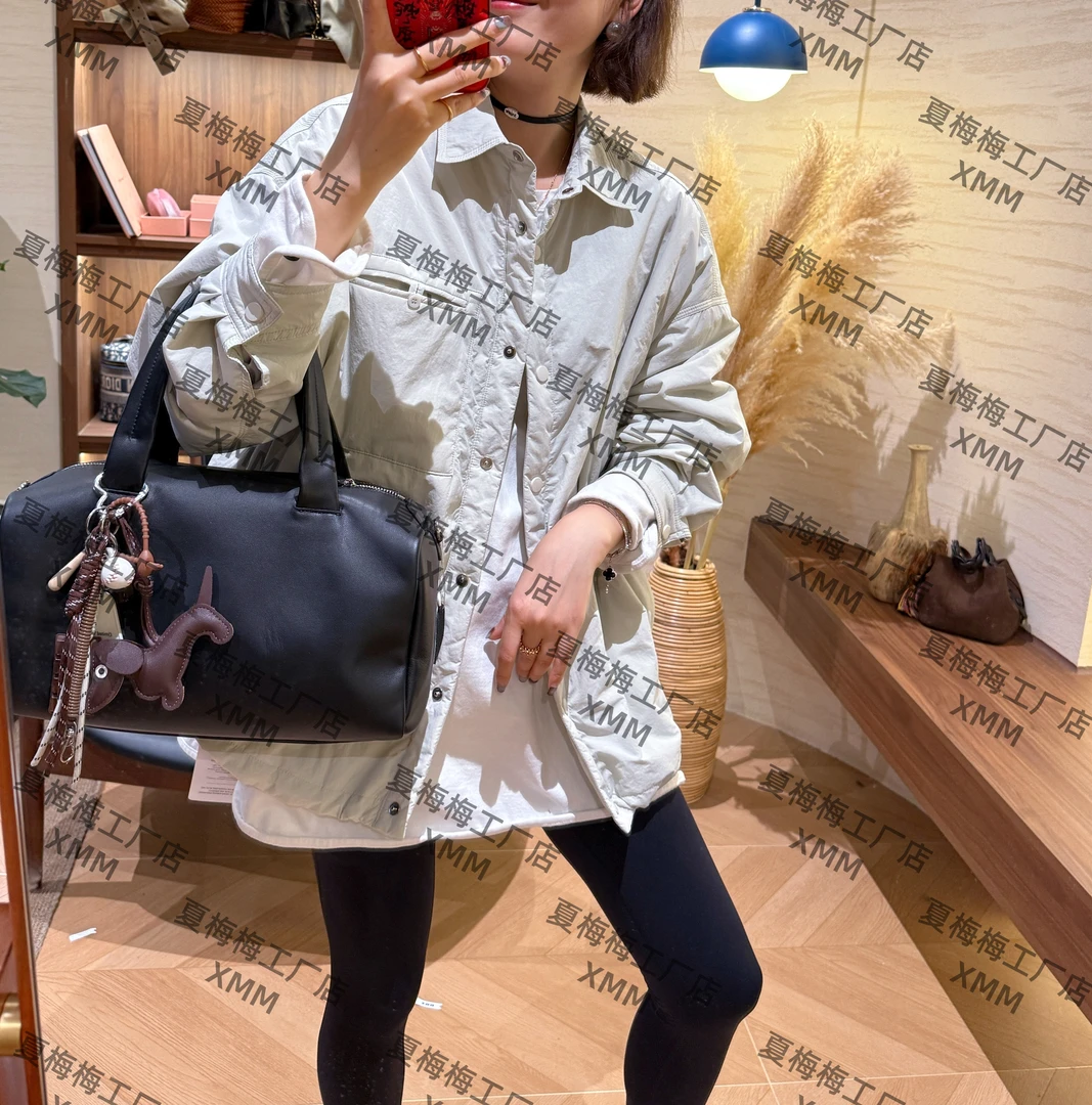 XMM.【廓板夹棉衬衣】翻领棉服POLO领休闲薄款洋气长袖简约-M661191