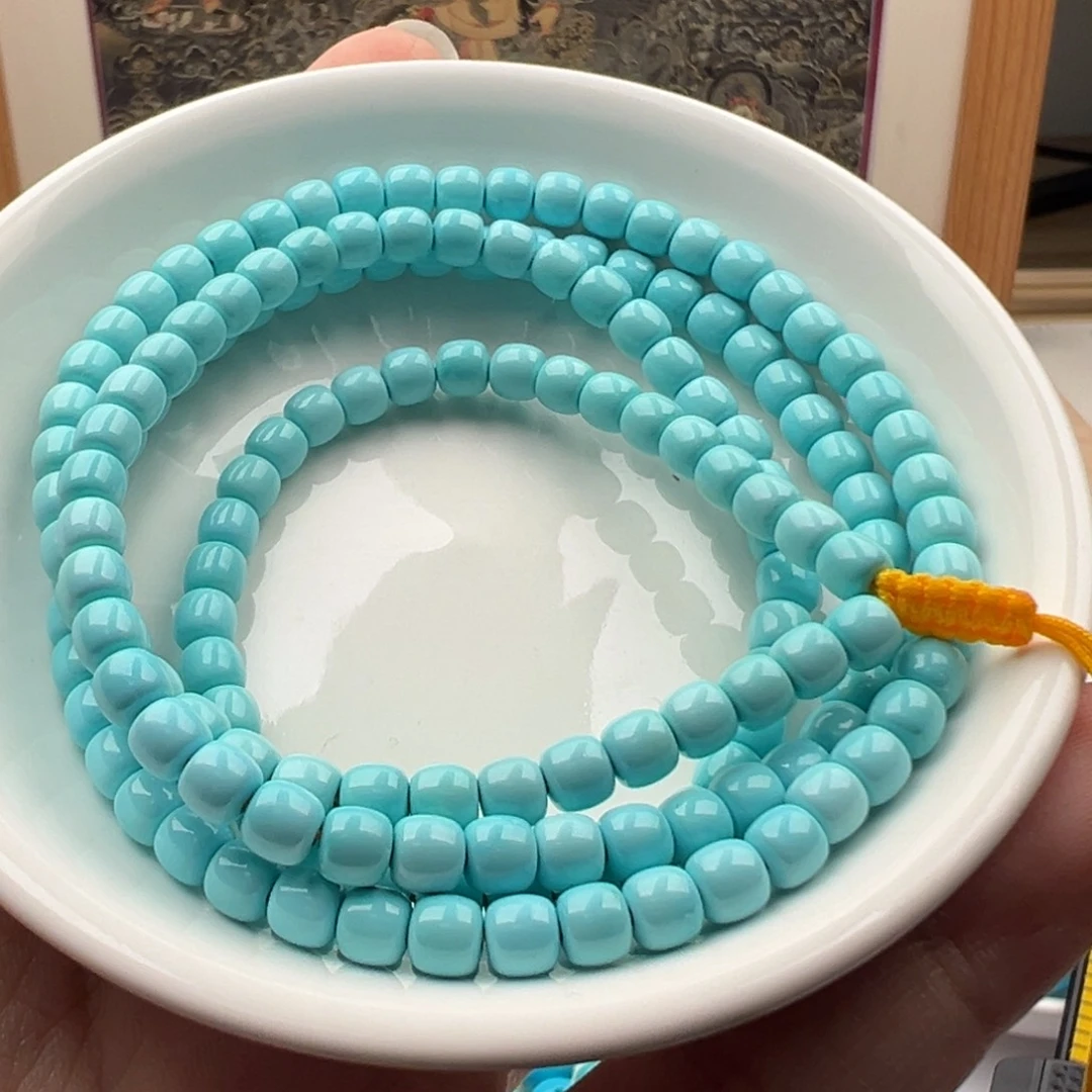 绿松石未镶嵌珠宝奇石卡4.6老型多圈