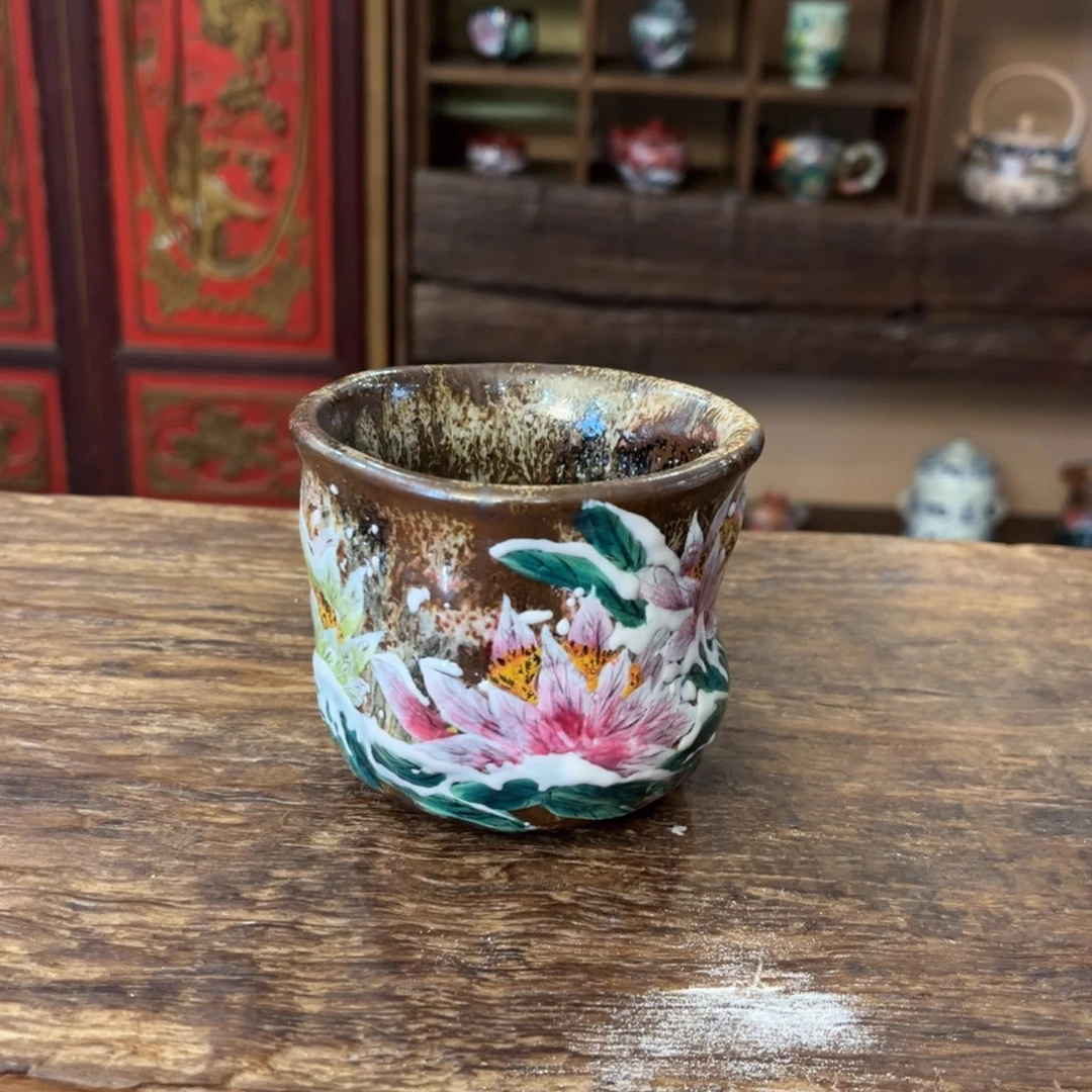 柴烧手工手绘陶瓷