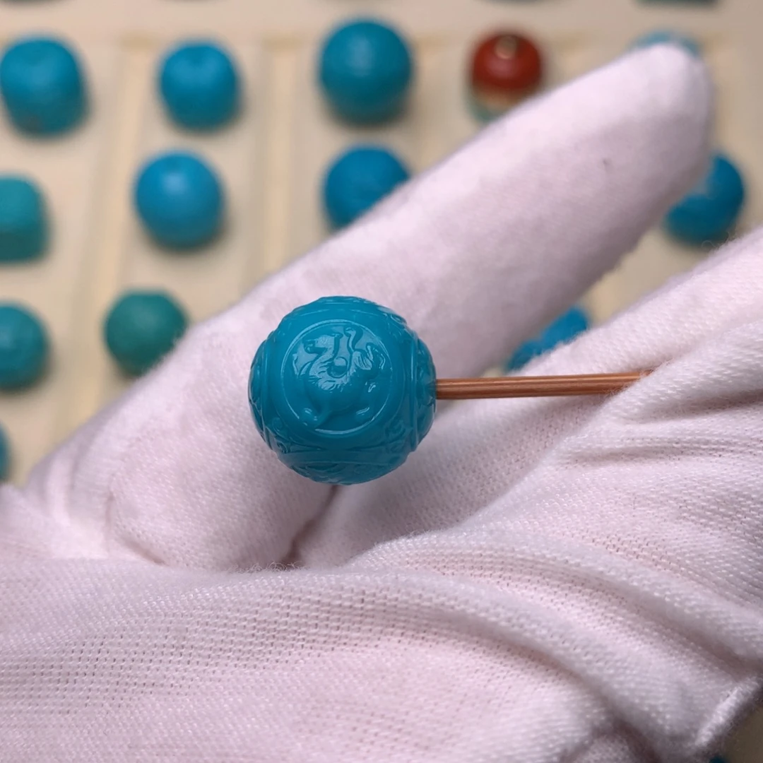 绿松石未镶嵌绿松石四神兽14+