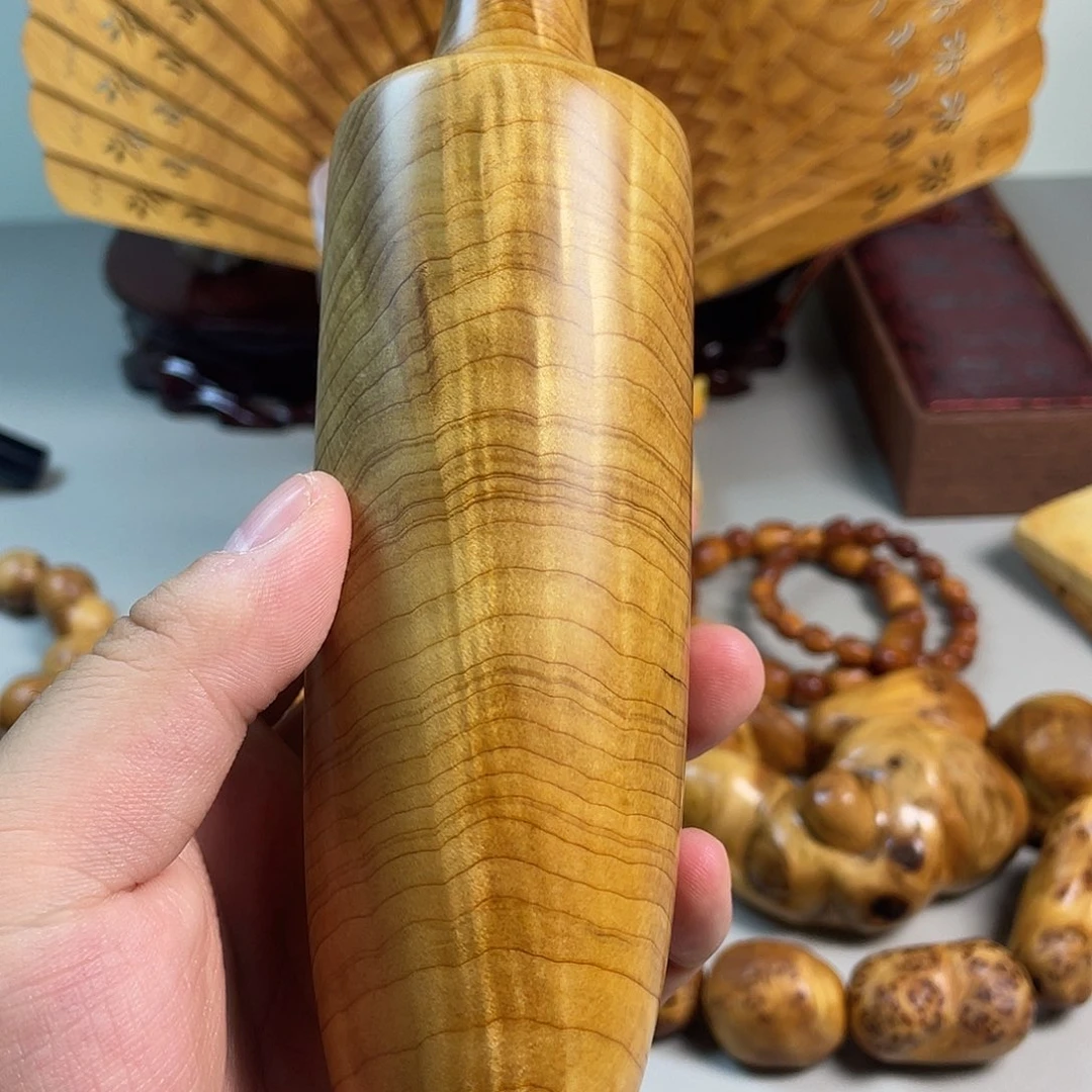 柏木（崖柏）太行崖柏水波纹花瓶