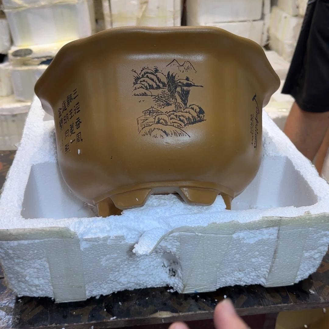 紫砂花盆口径27.15口径