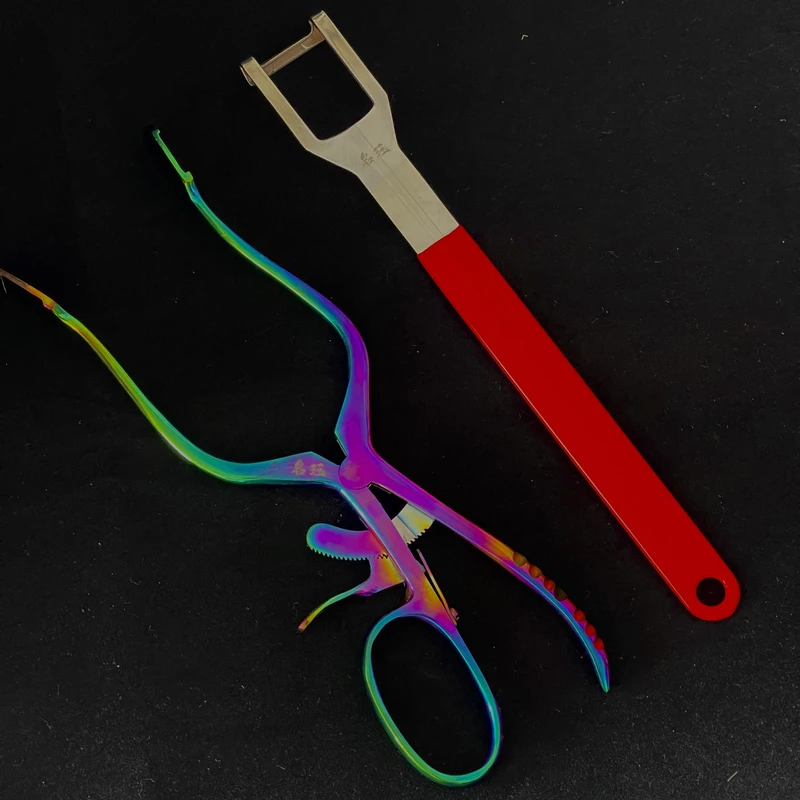 名珏巨物开口器取蛙器套装打黑鱼大物撑嘴器镀钛高颜值雷蛙取蛙器