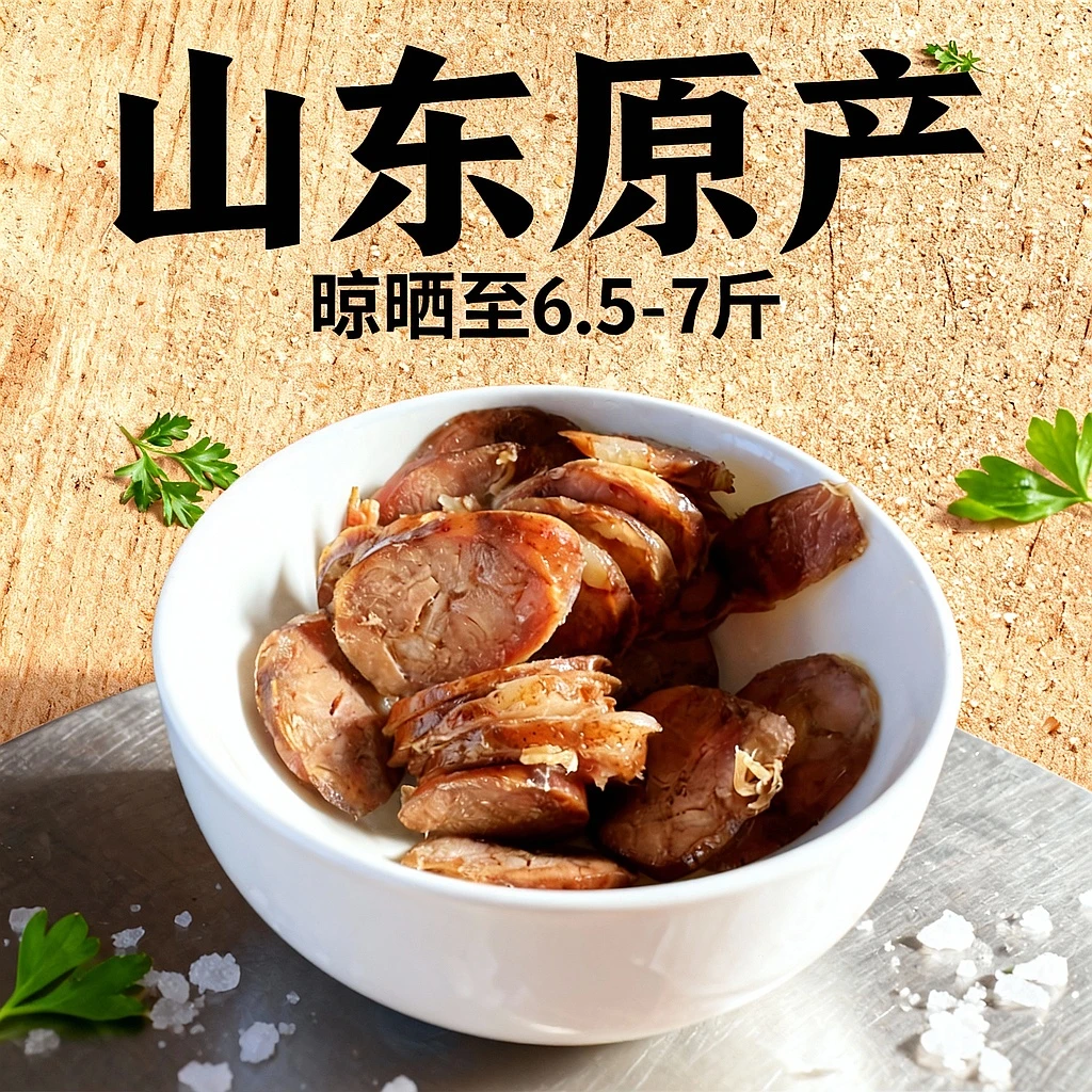手切香肠 得利斯鲜肉10斤肉 发货晒至6.5到7斤 山东省外勿拍