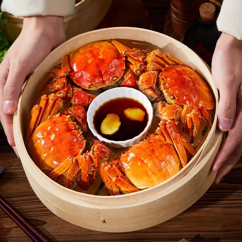 【活蟹】江苏大闸蟹公蟹4.5-4.2两 母蟹3.5-3.2两 8只送2只 京东顺丰冷链