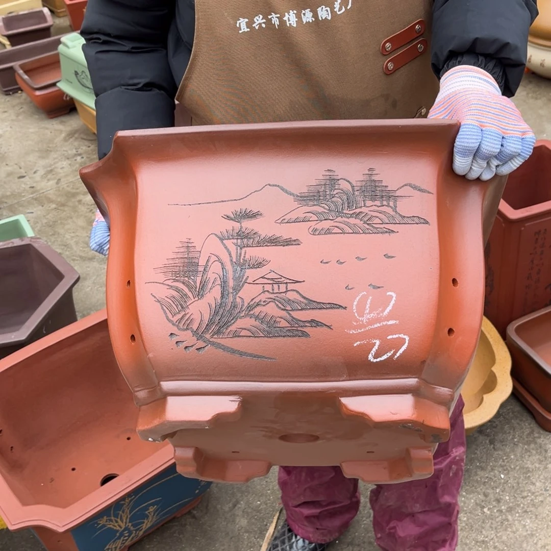 紫砂花盆盆景艺术