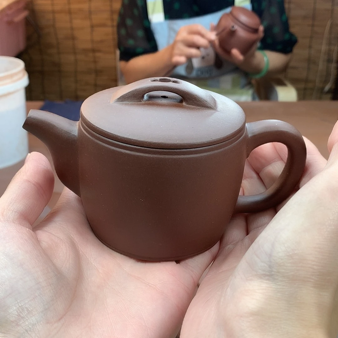 茶壶紫砂汉瓦 紫泥 200cc 周宜君