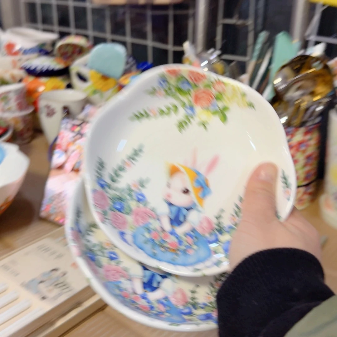 瓷5.5英寸南瓜兔小碟2只