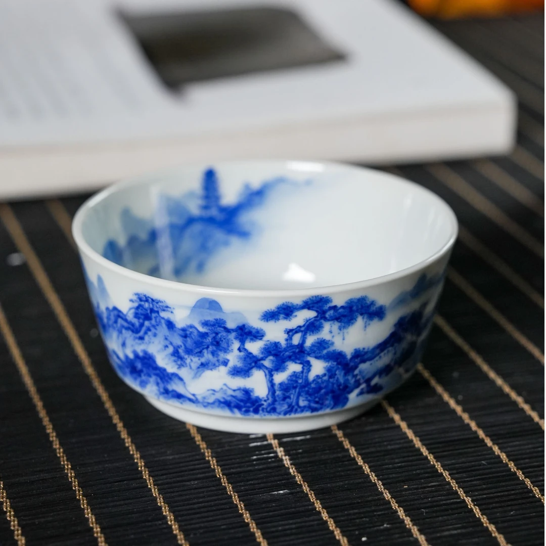 【墨舍名窑】预售20天云山片玉饮湖上初晴后雨诗文杯 yspy100