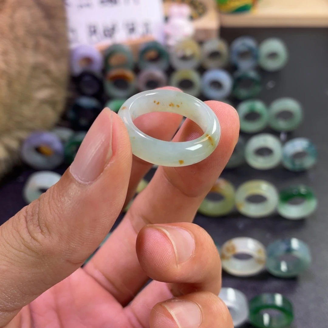 定制翡翠未镶嵌戒指18.3
