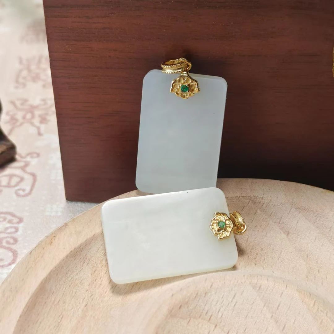 【老王好物优选】天然和田玉吊坠平安扣多样性发一GCYH153