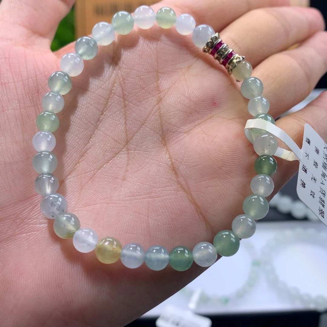 翡翠未镶嵌手链卡6