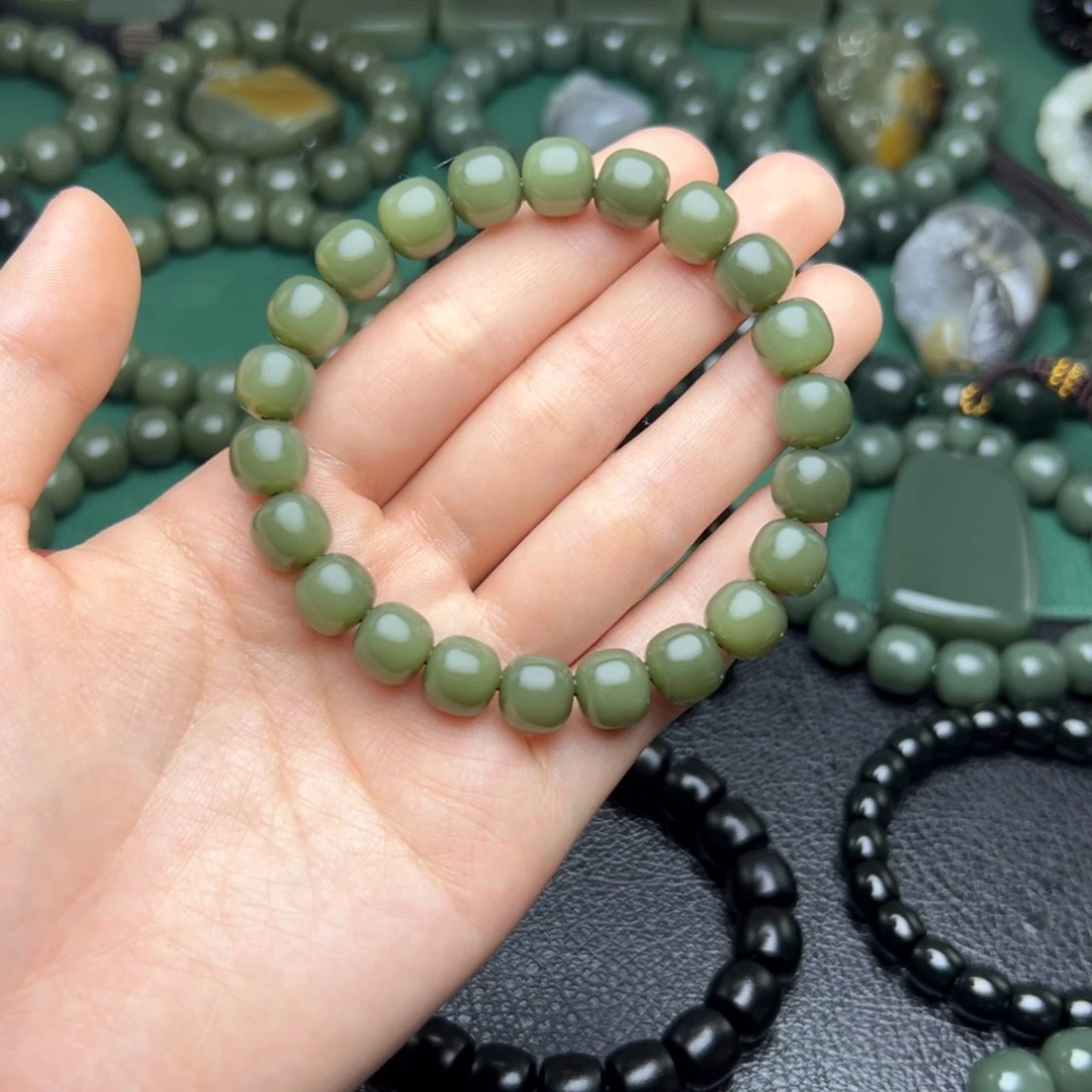 和田玉手链未镶嵌10