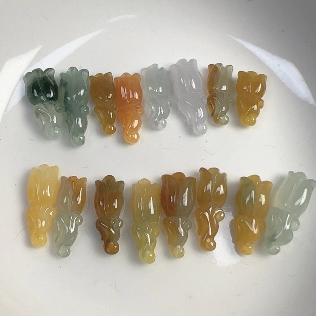 翡翠散珠翡翠花花一个可挑