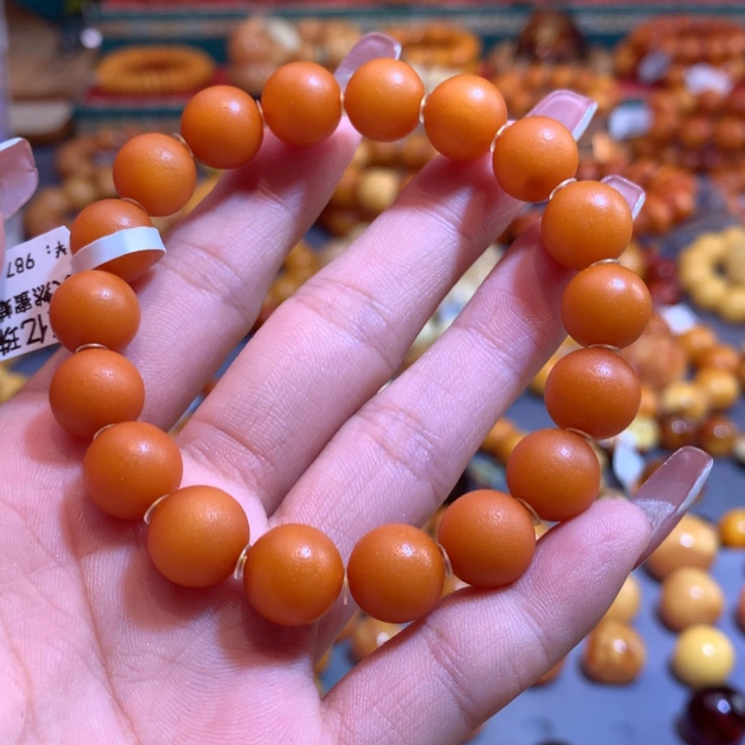 【闪购商品】未镶嵌琥珀手链曾*玲蜜蜡