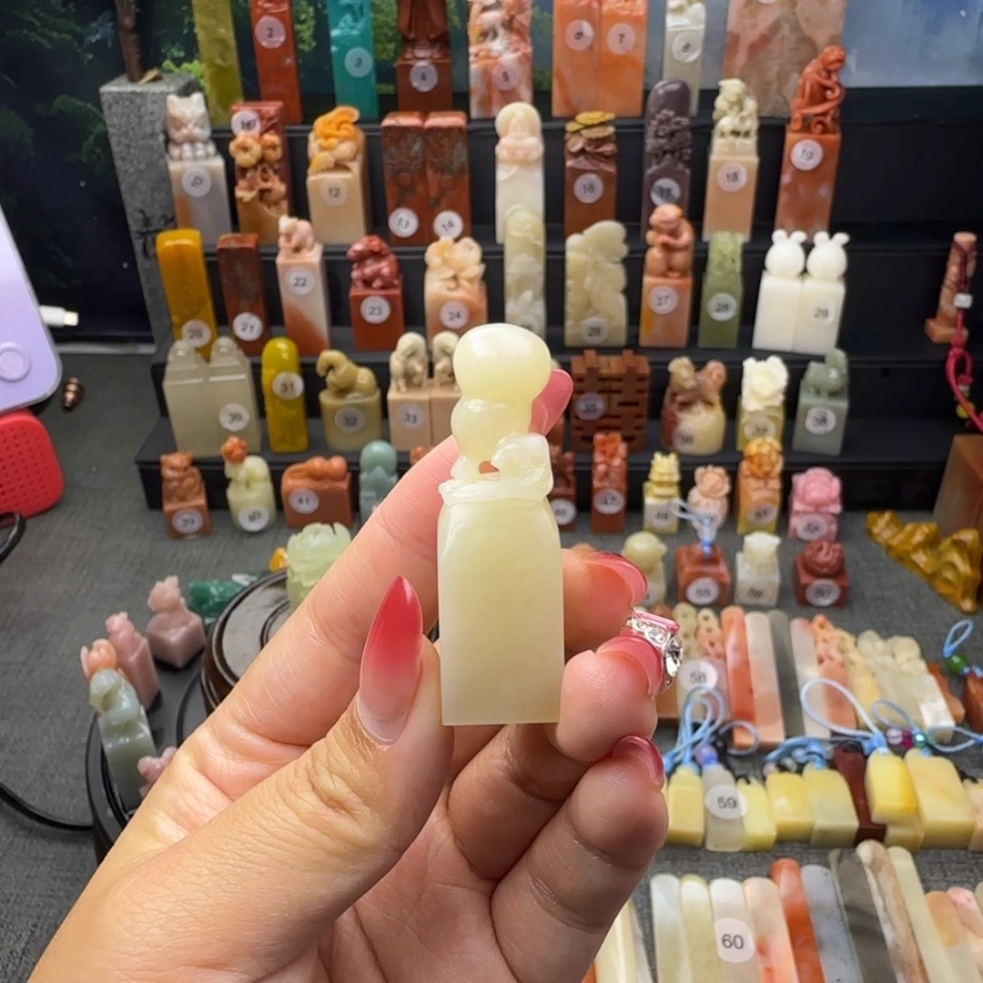 寿山石印石葫芦印章