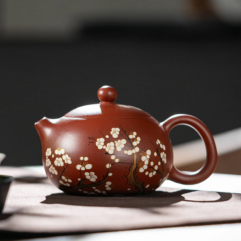 【中国邮政专属链接】叶老师梅花紫砂西施壶  4942