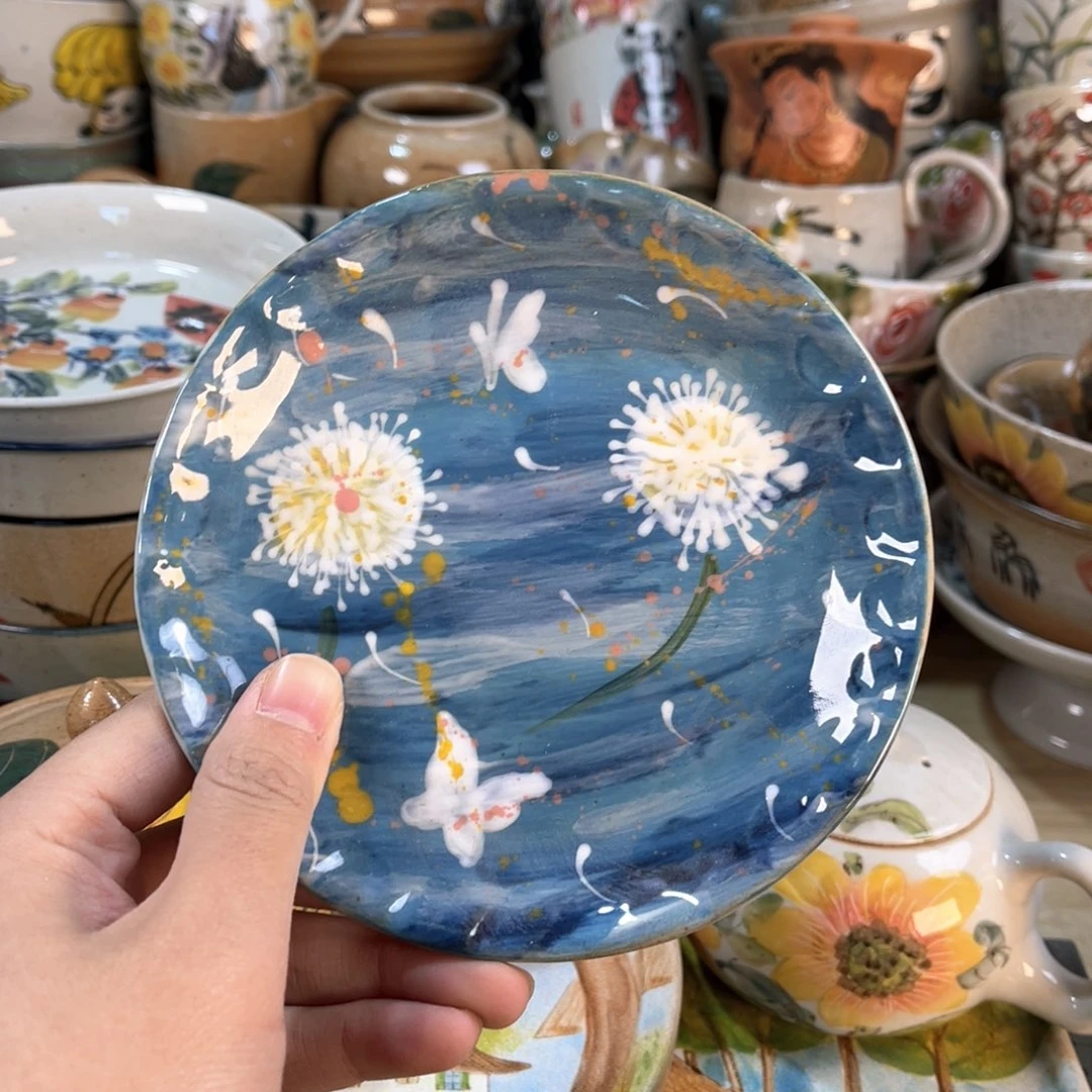 阳***荷景德镇手工手绘杯