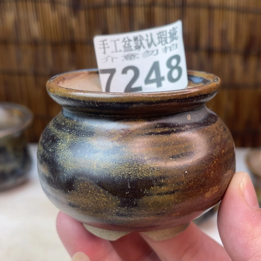 手工花盆默认瑕疵完美者勿拍