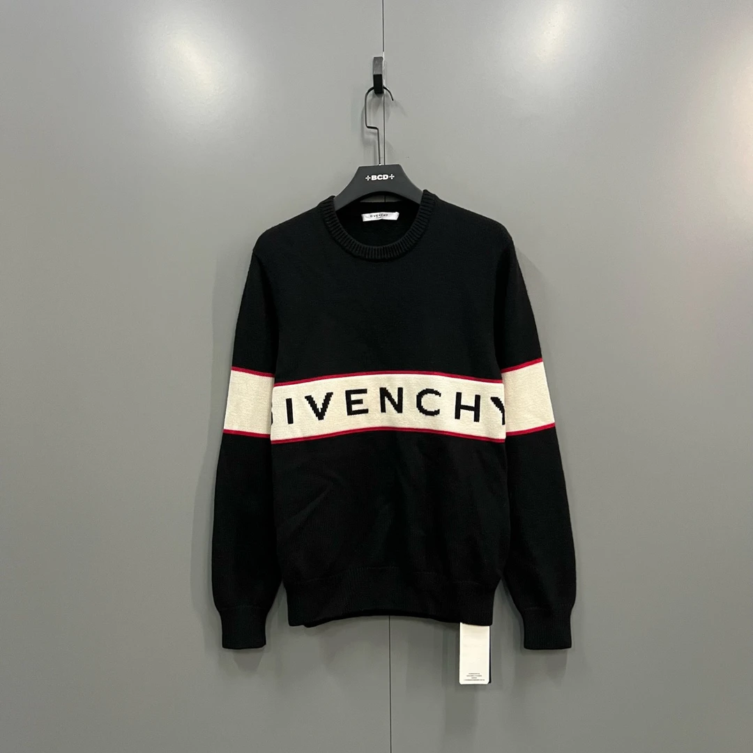 （jp）112 【XP】Givenchy 纪梵希 拼色大logo印花针织衫 XL码/6390