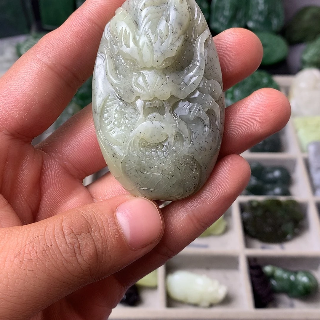 和田玉未镶嵌吊坠(不含链)